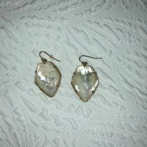 Kendra Scott mother of pearl earrings